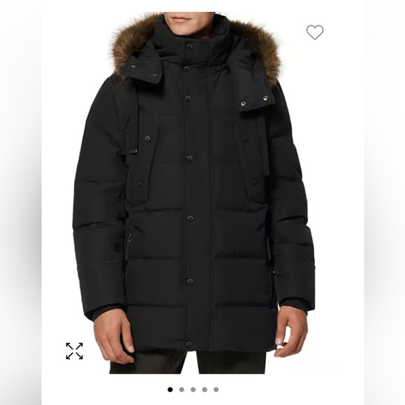 Andrew Marc New York Gattaca Black Parka Puffer Coat With Detachable Hood XL NWT - Picture 7 of 15